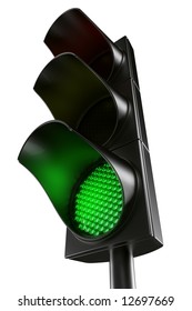 3d Rendering Traffic Light