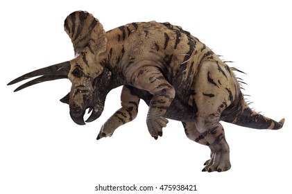 3D Rendering Of Triceratops Horridus.