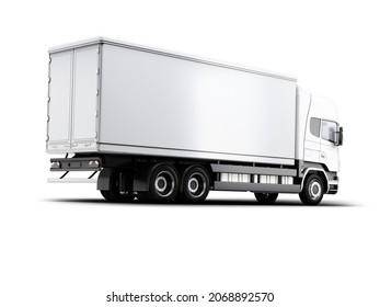 3d Rendering Truck Mock Up