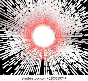 3D rendering tunnel image