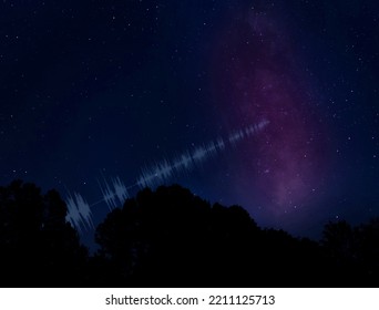 3D rendering of Unexplained message from somewhere in the Milky Way