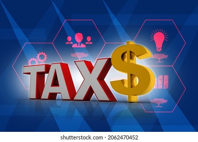 3d rendering usd Dollar symbol 