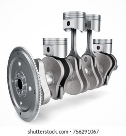 3d Rendering V4 Engine Pistons Cog Stock Illustration 756291061 ...