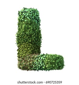 3d Rendering Vertical Garden Alphabet Stock Illustration 690725359 ...