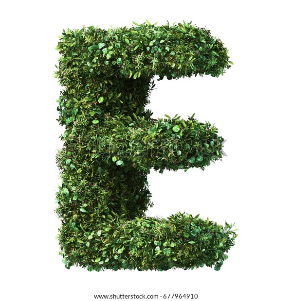 3d Rendering Vertical Garden Alphabet Oil Stock Illustration 677964910 ...