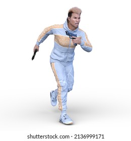 3D rendering of a warrior
