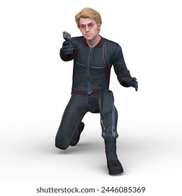 3D rendering of a warrior