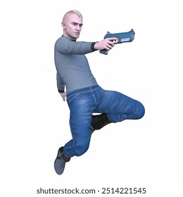 3D rendering of a warrior