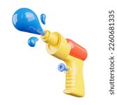3d rendering of water gun.