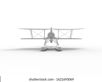 3D Rendering Of A Water Plane Isolated In An Empty White Space.