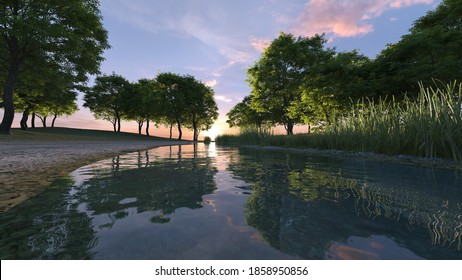 水辺 川 のイラスト素材 画像 ベクター画像 Shutterstock