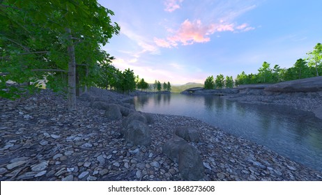 水辺 川 のイラスト素材 画像 ベクター画像 Shutterstock