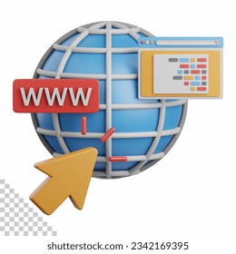 3d rendering web publishing isolated useful for technology, programming, development, coding, software, app, computing, server and connection design element