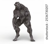 3D rendering of a werewolf