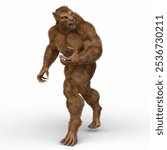 3D rendering of a werewolf