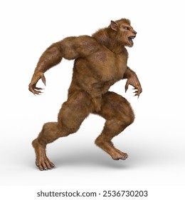 3D rendering of a werewolf