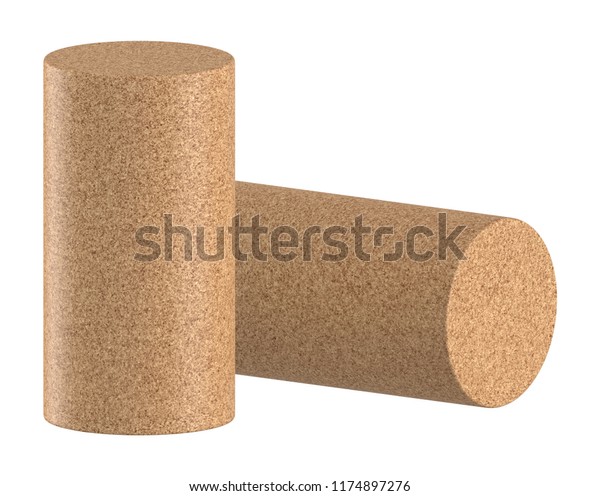 Download 3d Rendering Wine Cork Mockup On Stock Illustration 1174897276