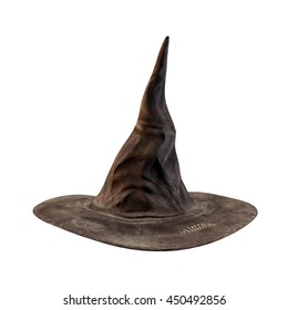 3d Rendering Of A Witch Hat On A White Background