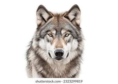 3D rendering of a Wolf on Transparent Background.