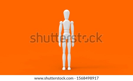 Similar – Image, Stock Photo Silhouettes wooden figures for Christmas with lights in the background