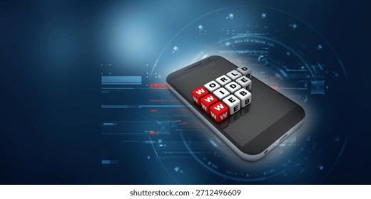 3d rendering World wide web in mobile phone
