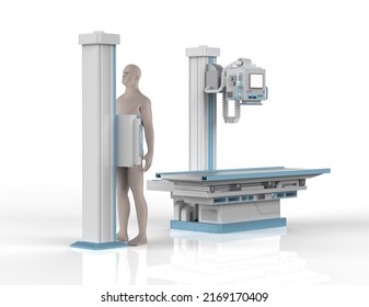 3d Rendering Xray Treatment Xray Scanner Stock Illustration 2169170409 ...