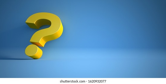 3d Rendering Yellow Question Mark On Stock Illustration 1620932077 ...