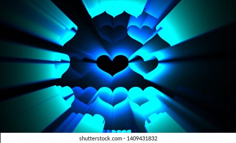 3D Rendering.Abstract Light Burst Background