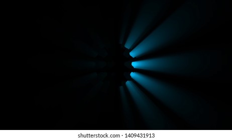 3D Rendering.Abstract Light Burst Background