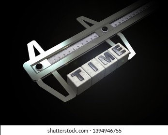 3D Rendring - 3D Illustration of efficiency, priority, measurement or unit of time concept