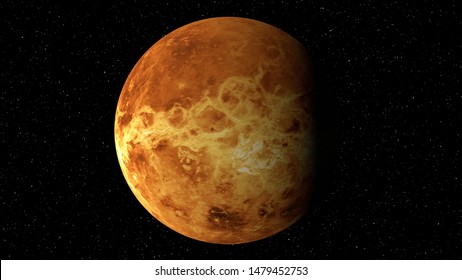 3D Representation of the planet Venus