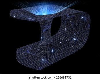 3D representation of a wormhole
