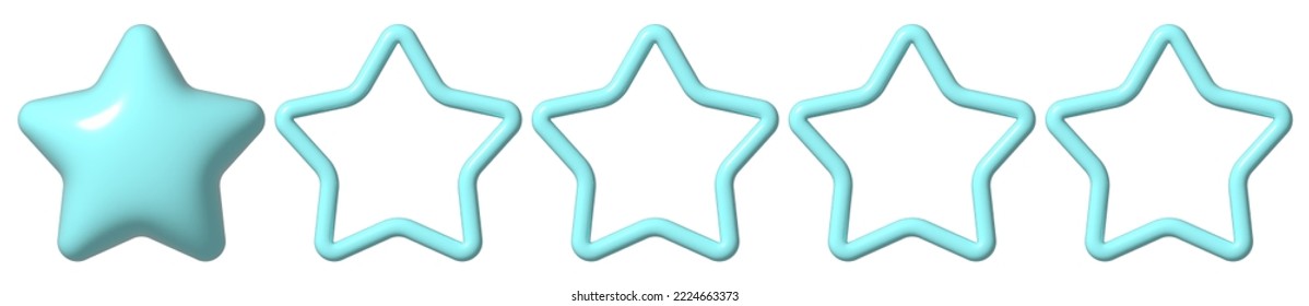 Icono estrellas revisión 3D