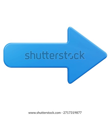 3D Right Arrow Navigation Interface Icon