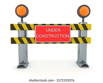 Under Construction Design Over White Background Stock Vector (royalty 