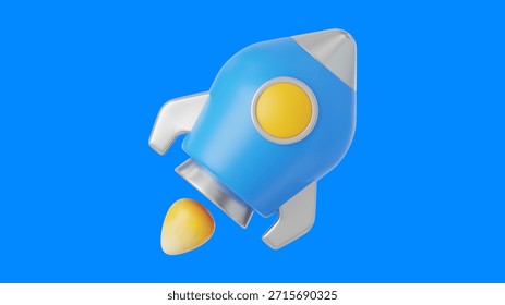 3D Rocket Space Exploration Technology Background