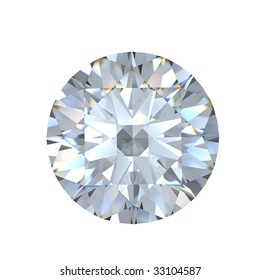 3d Round Brilliant Cut Diamond