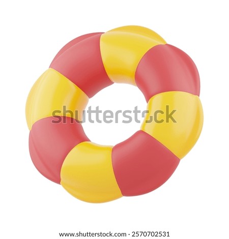 3D Rubber Ring Icons, 3D rendering