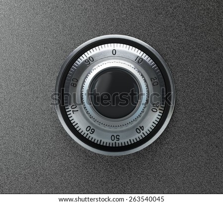 3D. Safe, Lock, Combination Lock.