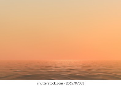 3D seascape the background of the sunset sky. - Powered by Shutterstock