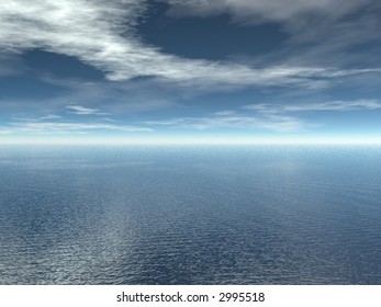 3d Seascape High Resolution Render Stock Illustration 2995518 ...