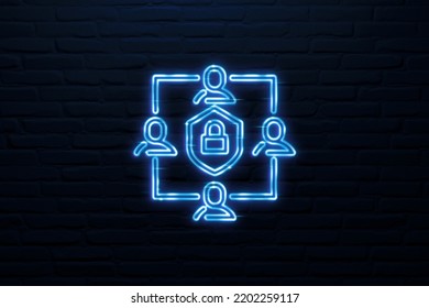 3D Business’s Security Operations Icon Neon Sign