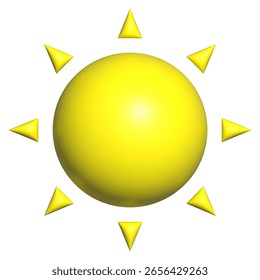 3D shape of a sun