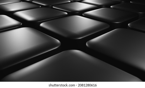 3D Shinny Black Floor With Epic Lighting.