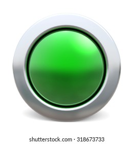 3d Shiny Button Green Version Stock Illustration 318673733 | Shutterstock