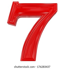 Number 7 Red Images Stock Photos Vectors Shutterstock