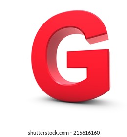 3d Shiny Red Letter Collection G Stock Illustration 215616160 ...