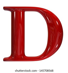 3d Shiny Red Plastic Ceramic Uppercase Stock Illustration 145708568 ...