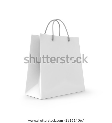 3d shopping bag. 3d render