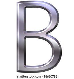 3d Silver Letter B Stock Illustration 56855311 | Shutterstock